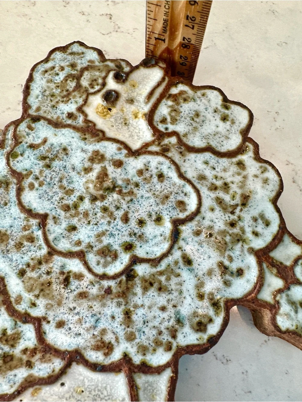 MCM Poodle Trivet by Victoria Littlejohn Ceramics. 1964 Vintage
